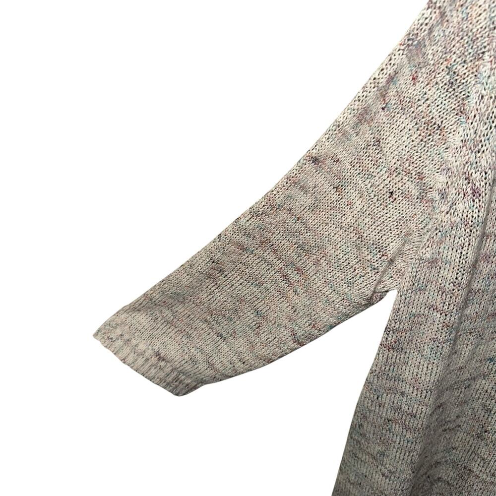 J. Jill Multicolored Linen Blend Open Front Cardi… - image 2